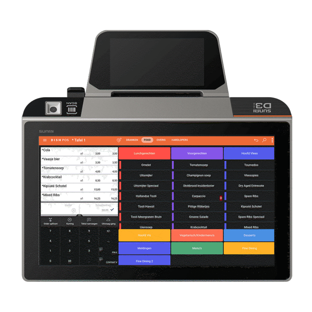 Instapkassa met DISH software